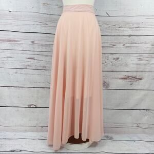 Blush pink flowing made to dance skirt